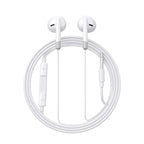 JOYROOM JR-EW01 Wired Series Half In-Ear Wired Earphones - White