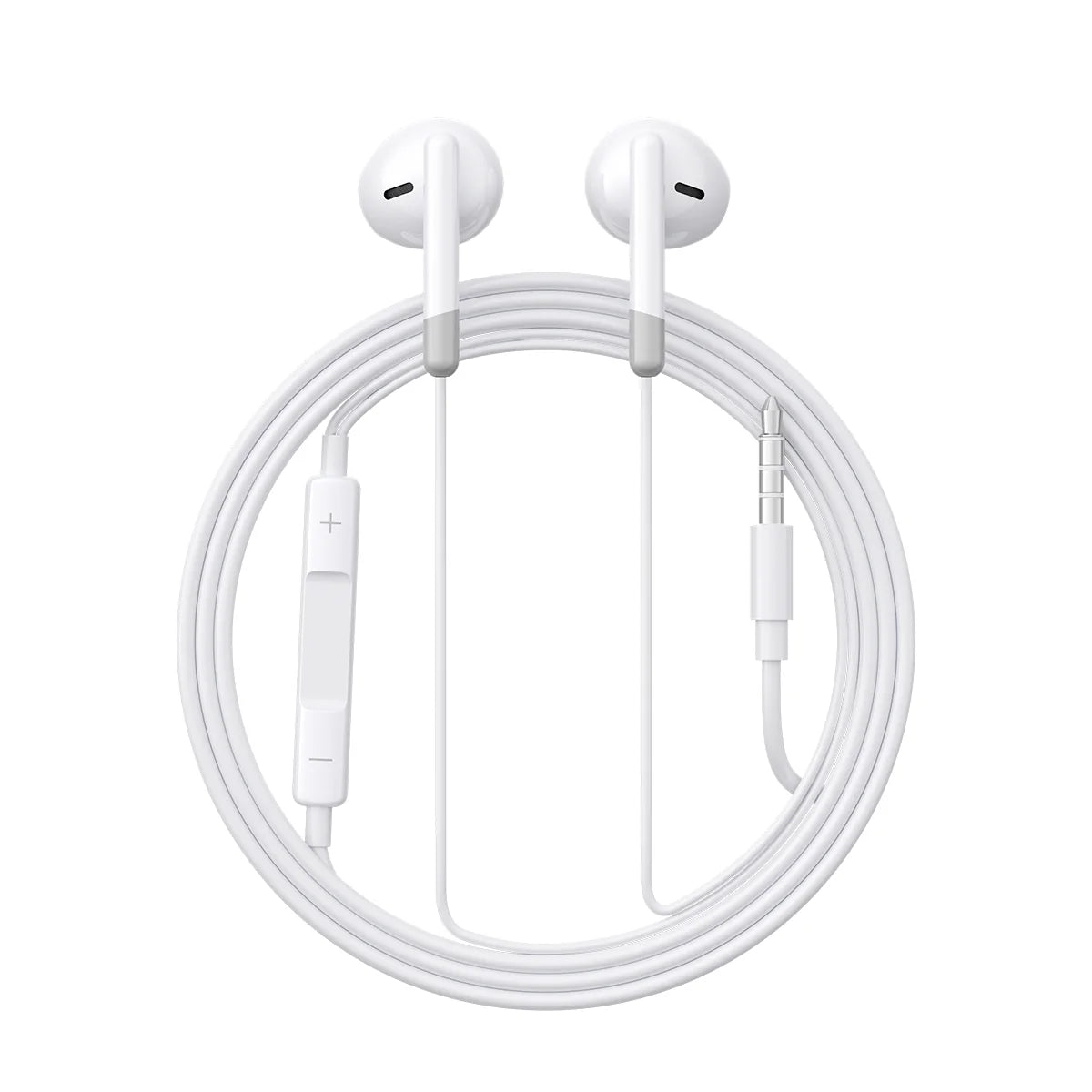 JOYROOM JR-EW01 Wired Series Half In-Ear Wired Earphones - White