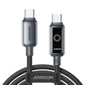 JOYROOM S-A55 Starflight Series 30W Auto Power-off Fast Charging Data Cable(Type-C to Lightning) 1. 2m - Black