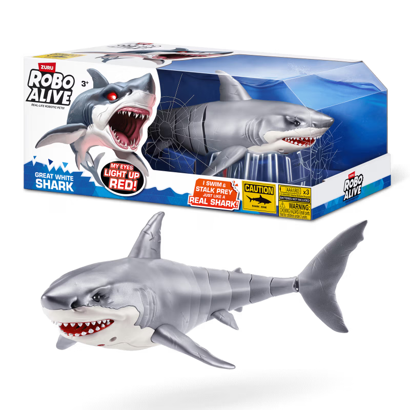 ZURU Robo Alive Great White Shark – Robotic Toy