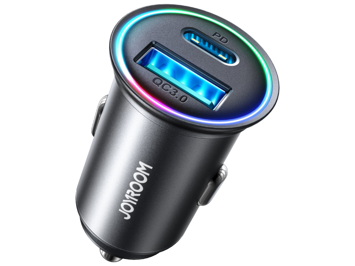 JOYROOM JR-CCN04 A + C 60W A + C Mini Metal Car Charger