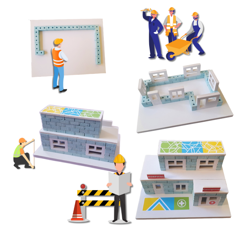 Rolz - Hospital Brick Construction Set