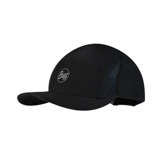 BUFF - 5 Panel Go Cap | Solid Black