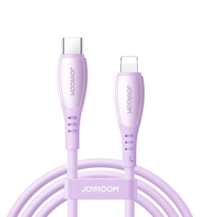 JOYROOM S-A59 Vibrant Series 30W Fast Charging Data Cable (Type-C to Lightning) 1. 2m - Purple
