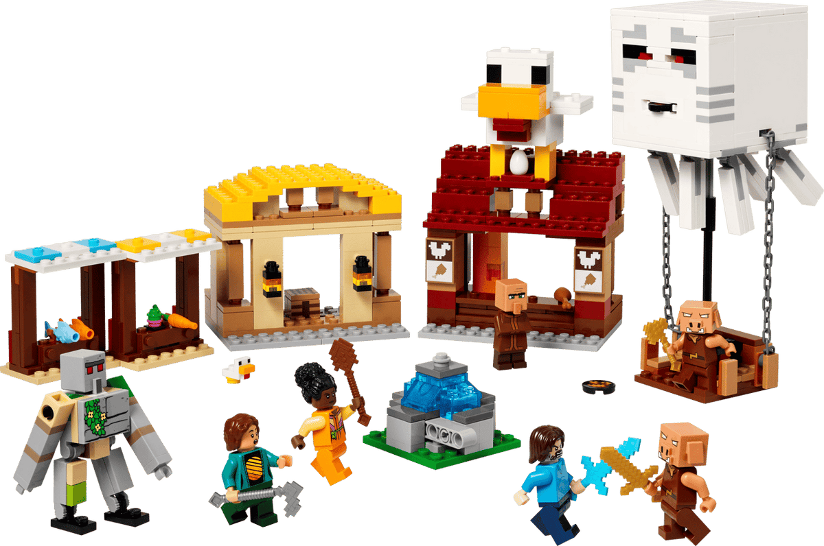 The Ghast Balloon Village Attack- 555 Pcs