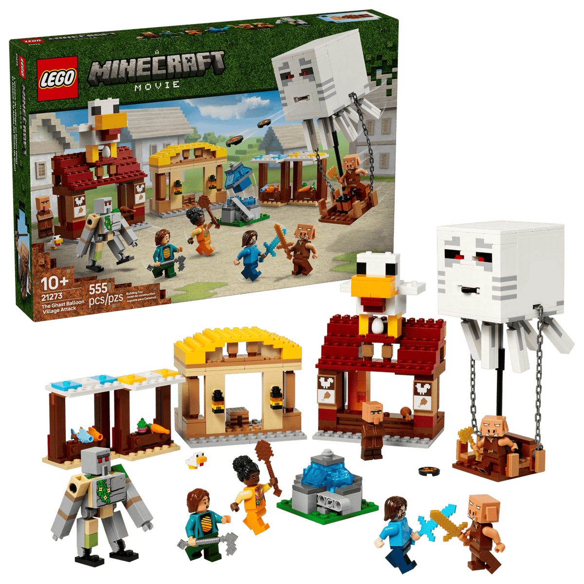 The Ghast Balloon Village Attack- 555 Pcs