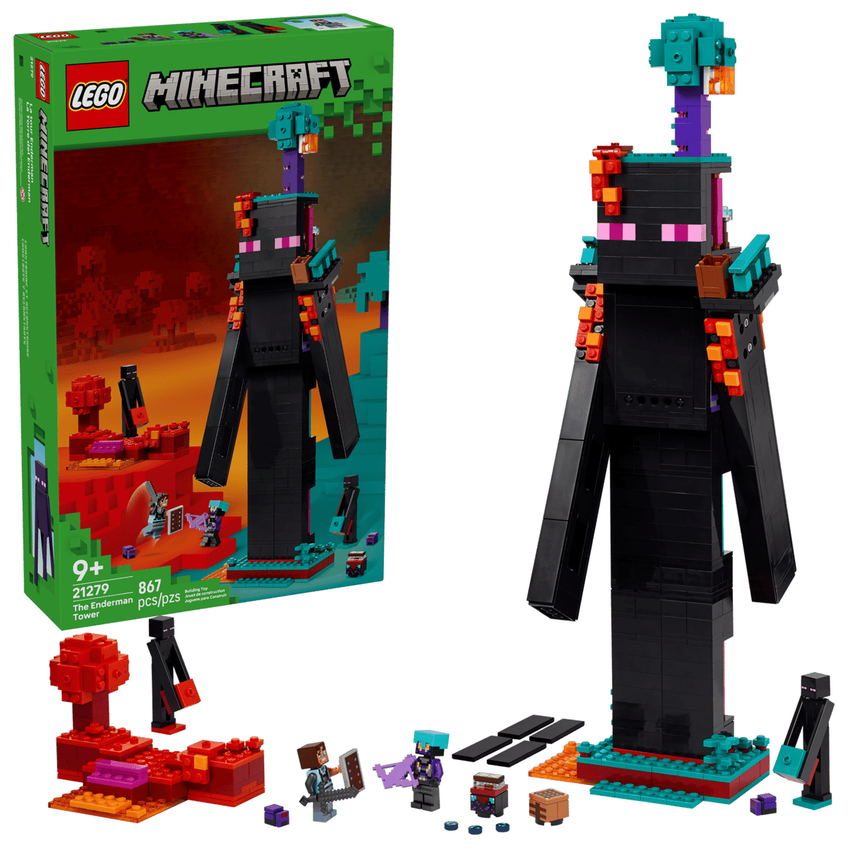 The Enderman Tower- 867 Pcs