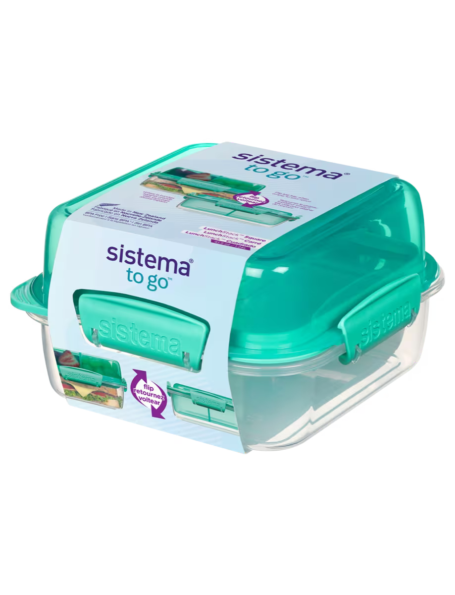Sistema 1.24L Lunch Stack To Go Square
