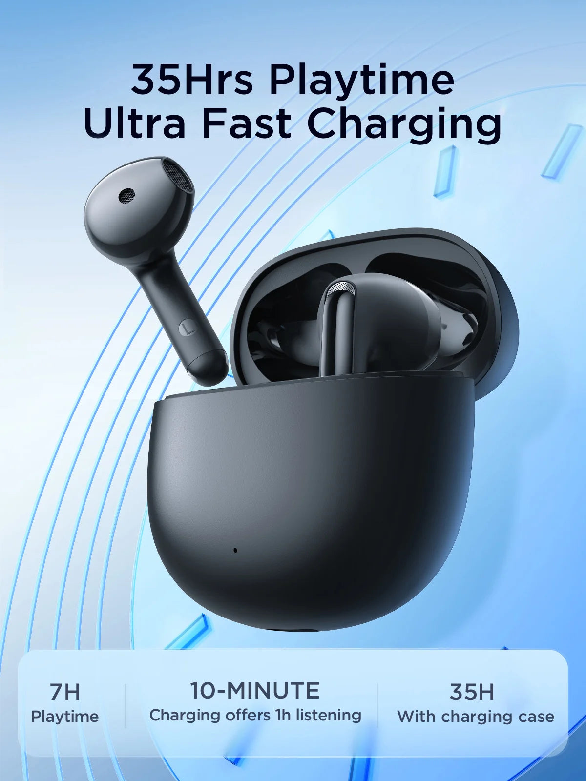 JOYROOM JR-FB1 Funpods Series True Wireless Earphones - Black
