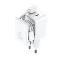 JOYROOM JR-TCL05 45W Cable Management GaN Charger - White (UK)