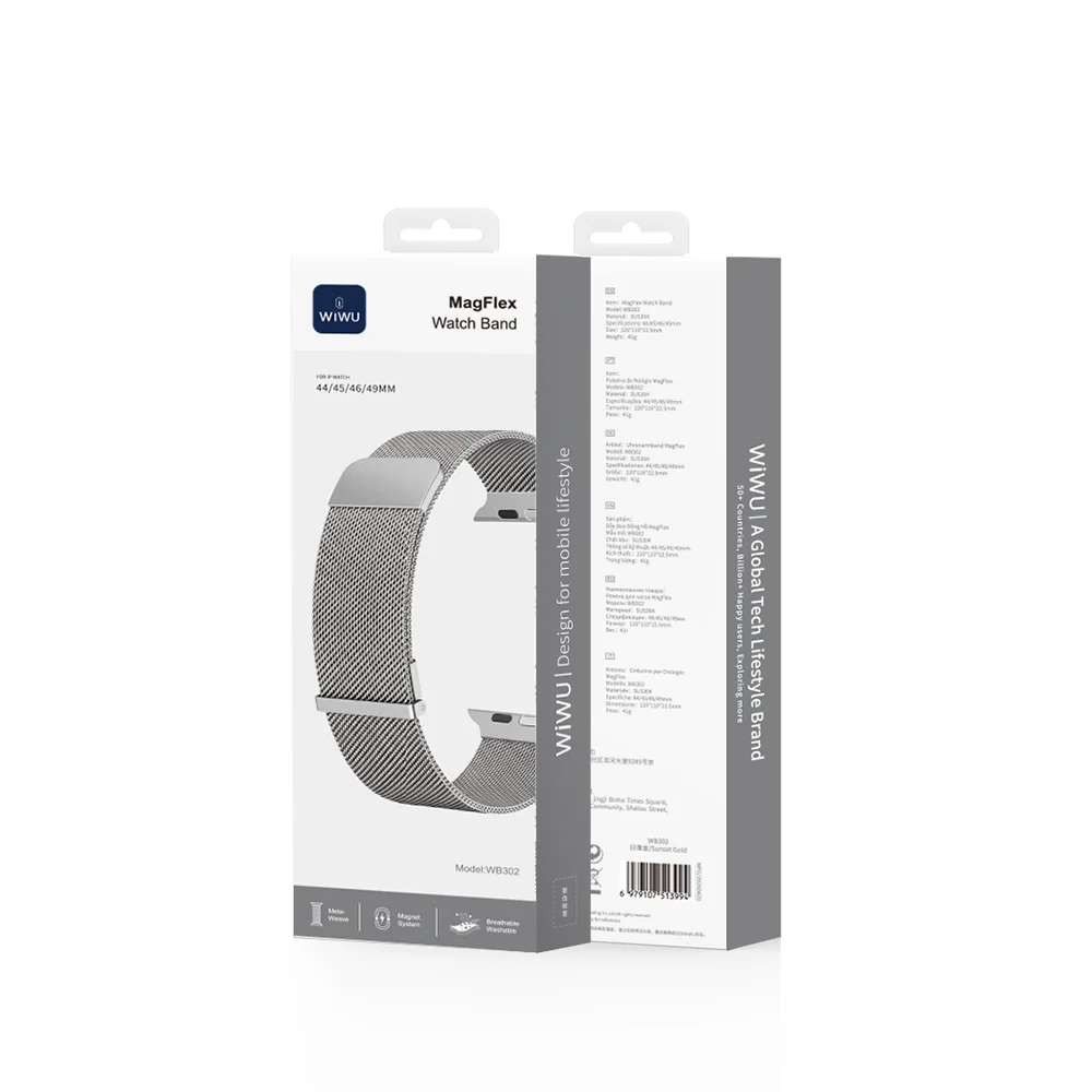 WiWU MagFlex Secure Magnetic Mesh Watch Band for Apple Watch - WB302