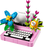Typewriter with Flowers- 363 Pcs