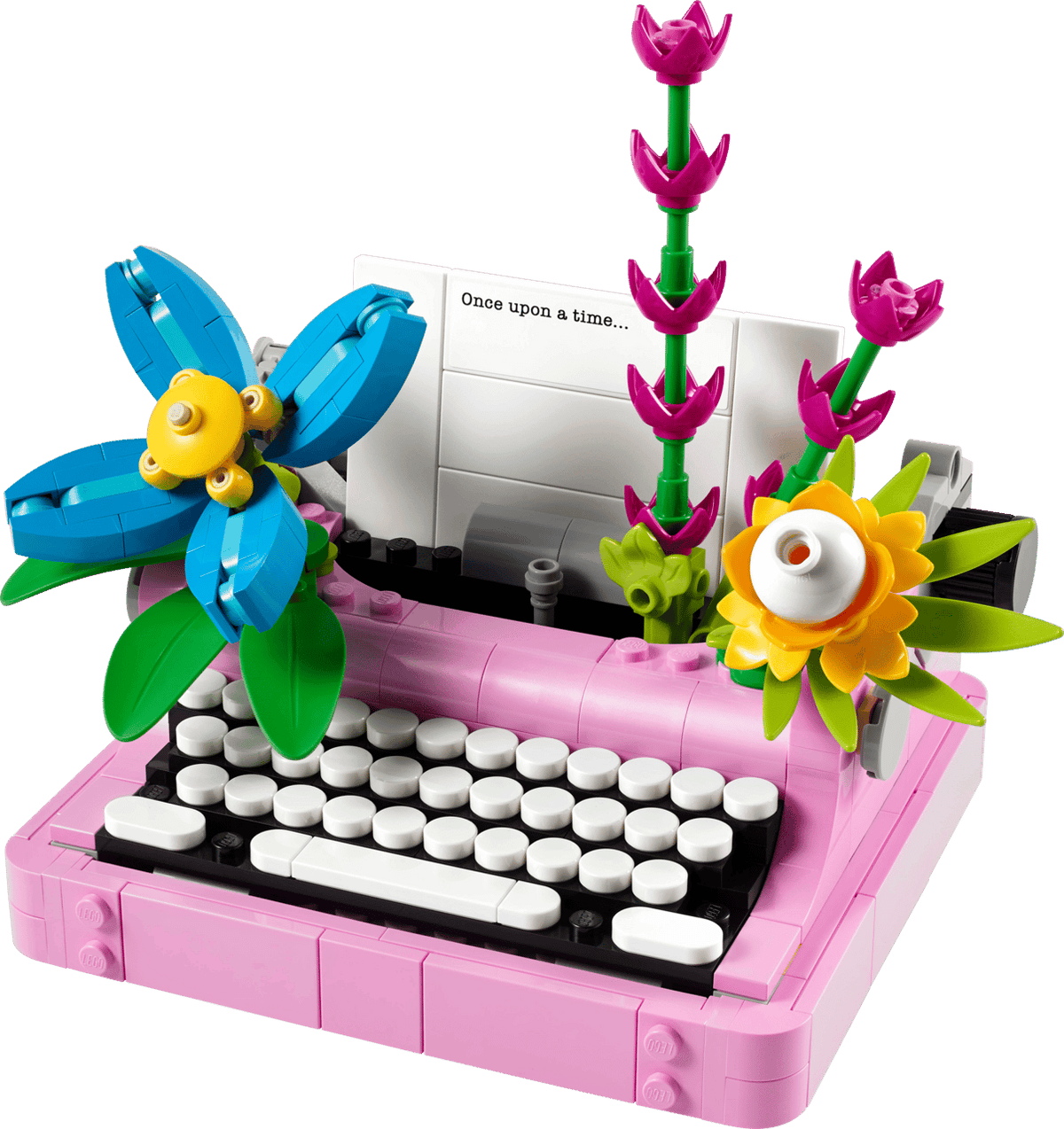 Typewriter with Flowers- 363 Pcs