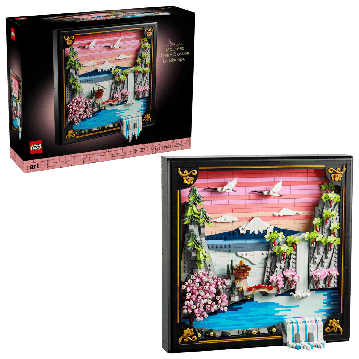 Japanese Cherry Blossom Landscape- 1892 Pcs