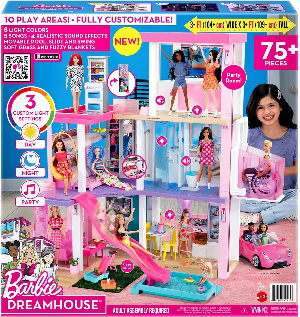 Barbie DreamHouse Dollhouse with 75+ Accessories