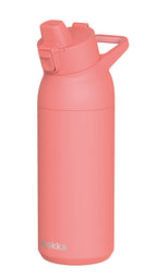 QUOKKA THERMAL SS SIPPER BOTTLE TIDE CORAL SKETCH 700 ML