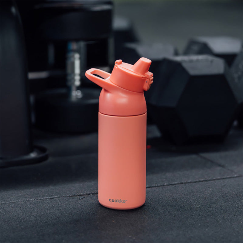 QUOKKA THERMAL SS SIPPER BOTTLE TIDE CORAL SKETCH 700 ML