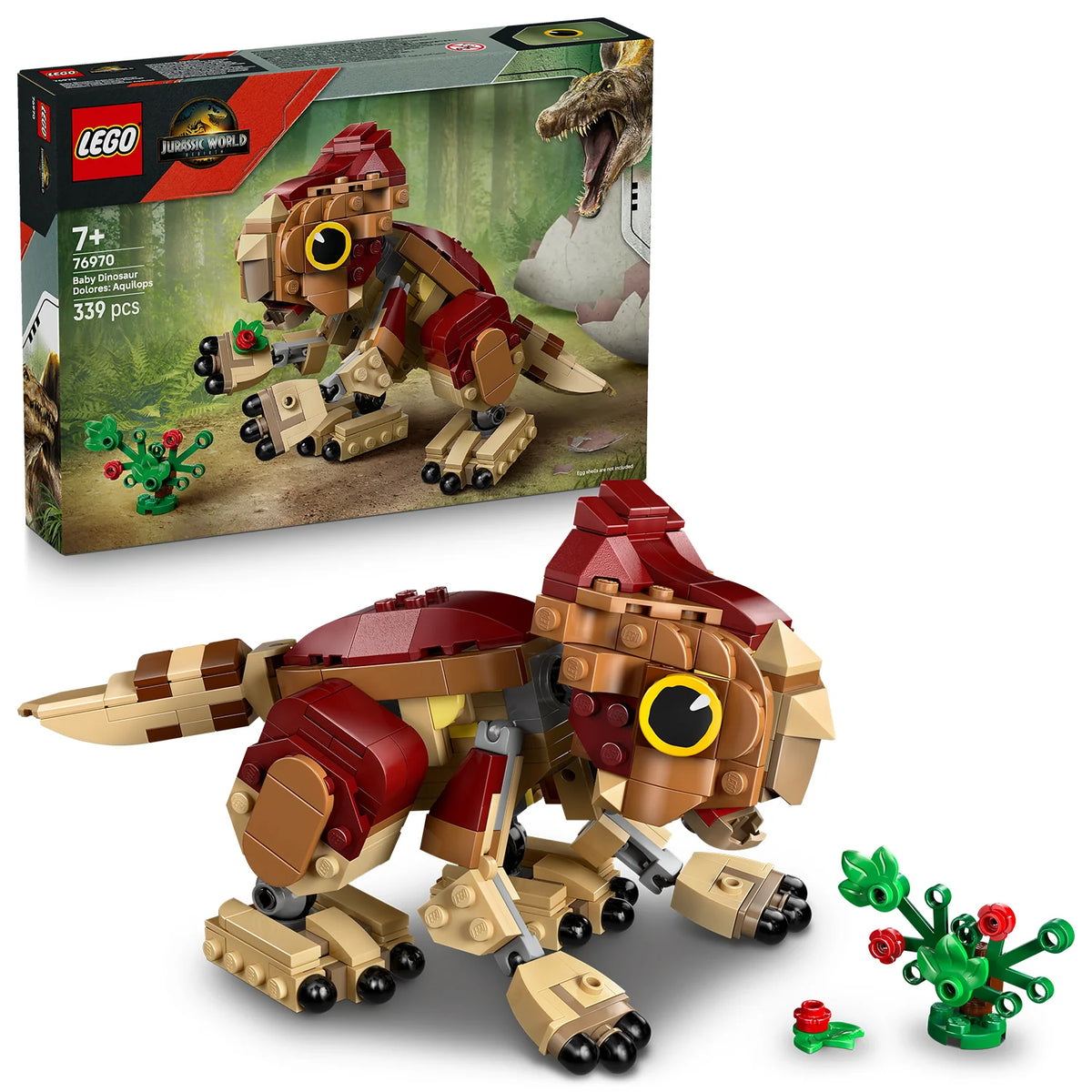 LEGO Jurassic World Baby Dinosaur Dolores: Aquilops - 339 Pieces (76970)