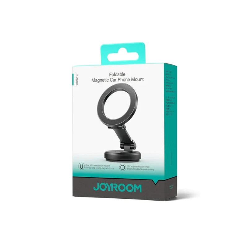 JOYROOM JR-ZS403 Foldable Magnetic Car Phone Mount -Dark Grey