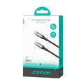 JOYROOM S-A62 Lively Series 60W Fast Charging Data Cable (Type-C to Type-C) 1. 2m - Black