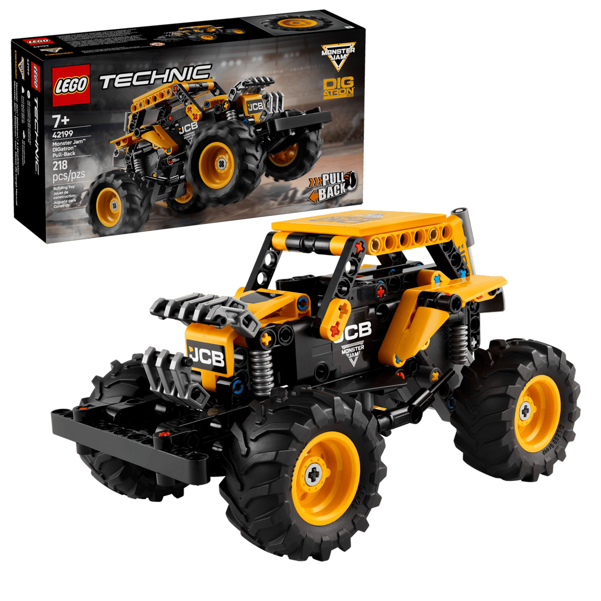 Monster Jam DIGatron Pull-Back- 218 Pcs