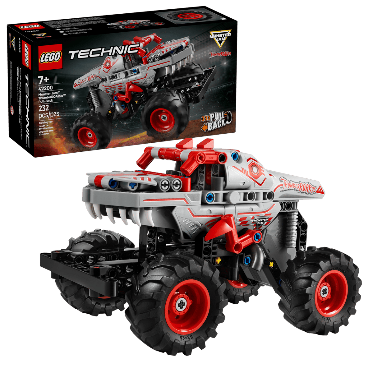 Monster Jam ThunderROARus Pull-Back- 232 Pcs