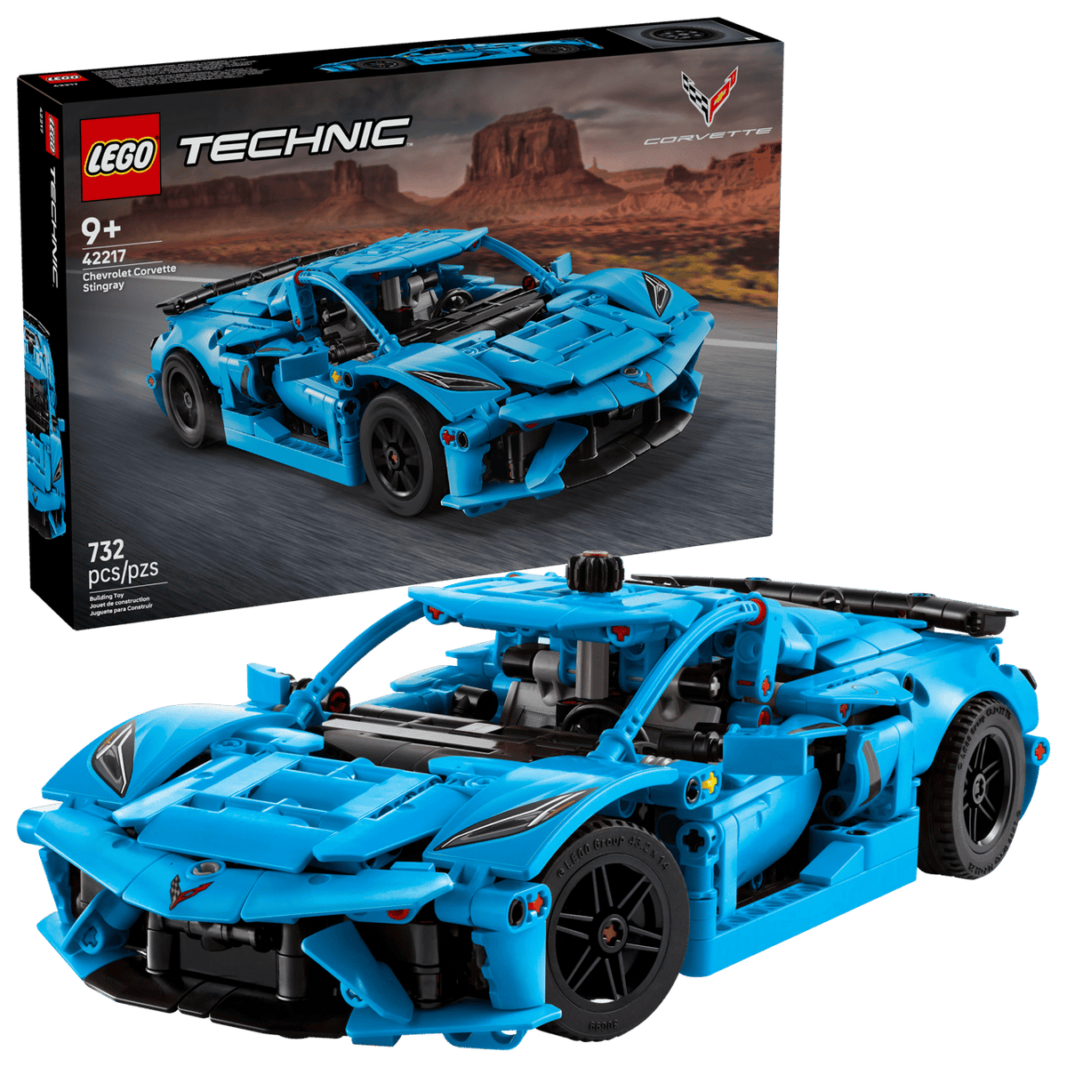 Chevrolet Corvette Stingray Blue- 732 Pcs