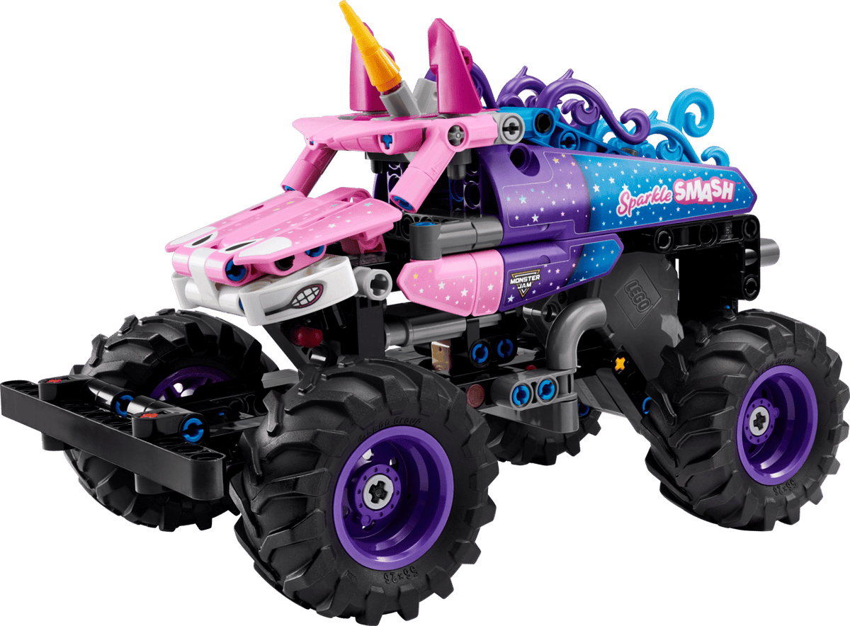 Monster Jam Sparkle Smash Pull-Back- 243 Pcs