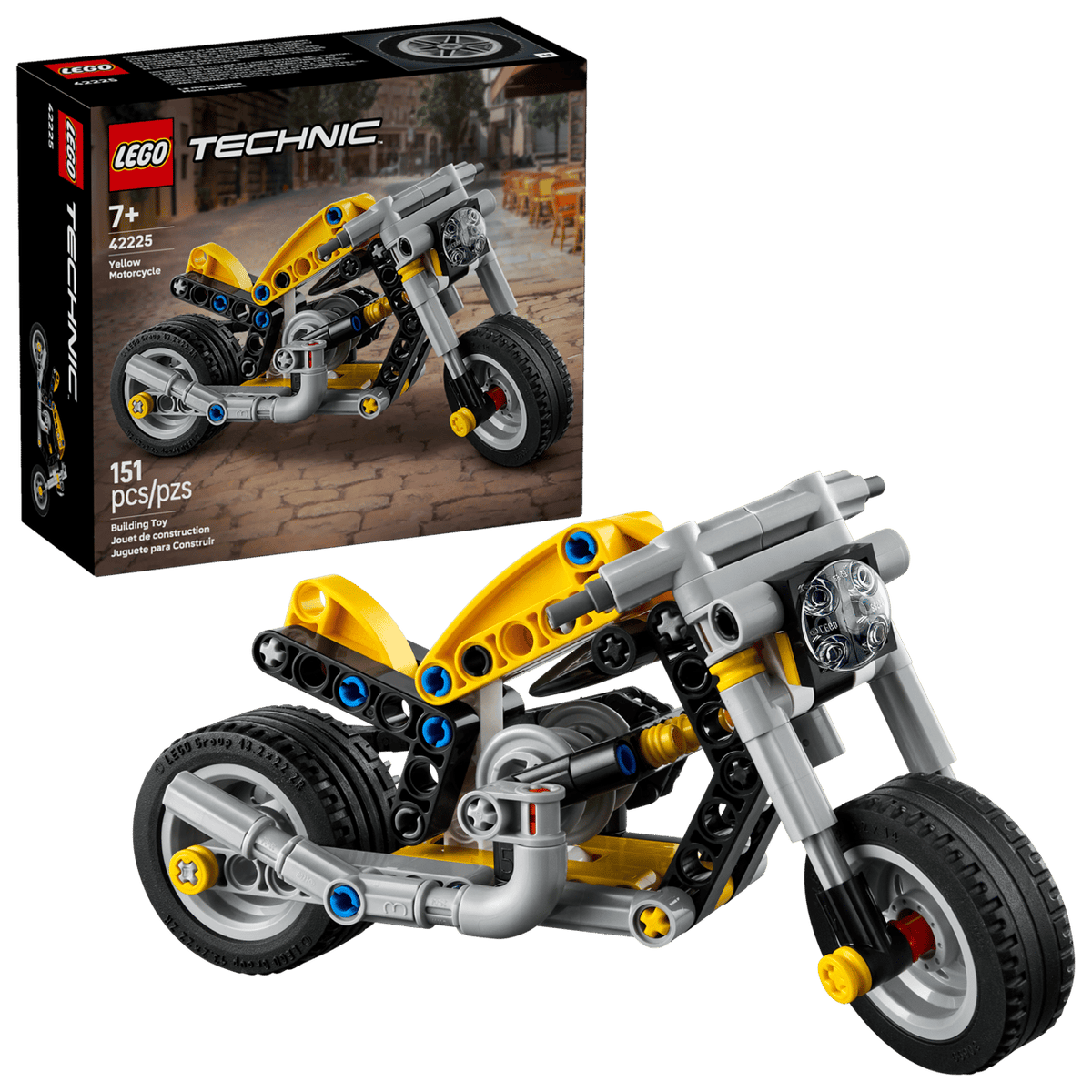 Yellow Motorcycle- 151 Pcs