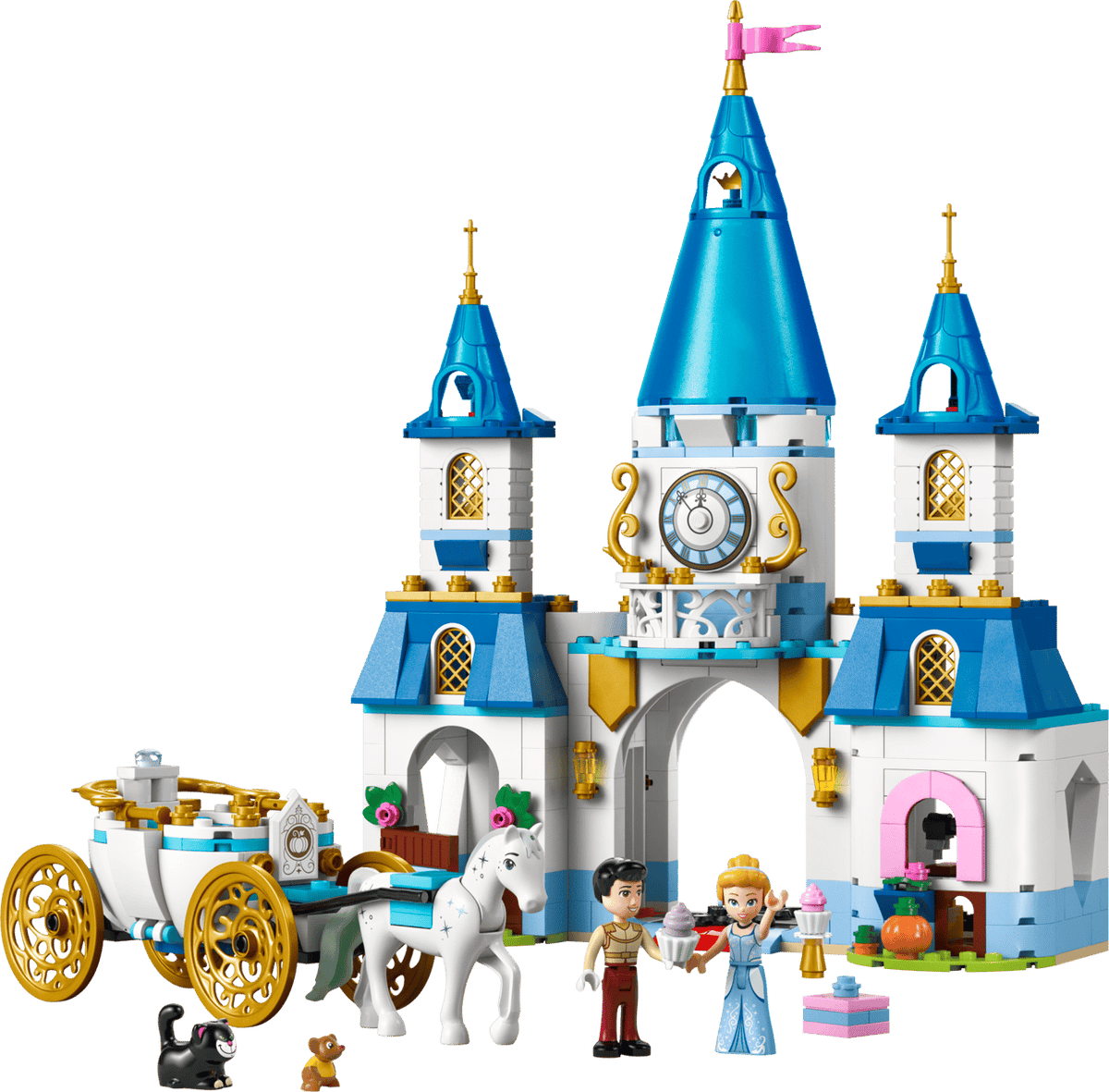 Cinderella's Castle & Horse Carriage- 596 Pcs