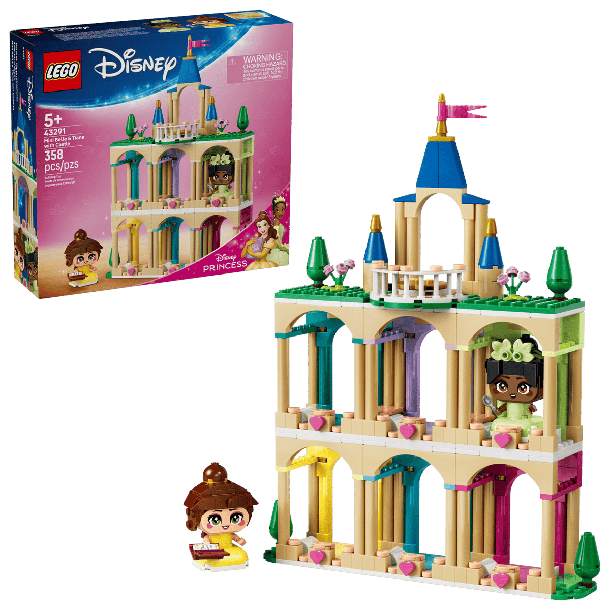 Mini Belle & Tiana with Castle- 358 Pcs