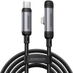 JOYROOM S-A56 Enjoyx Series 90° Fast Charging Data Cable(Type-C to Lightning 30w)1. 2m - Black