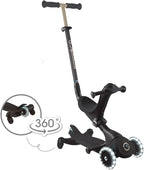 Globber Go Up Deluxe LED 360 Scooter Black