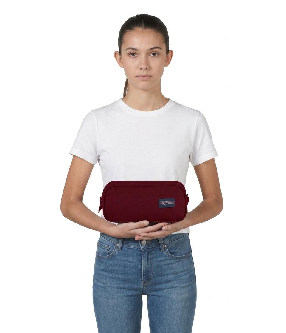 Jansport- LARGE ACCESSORY POUCH Russet Red