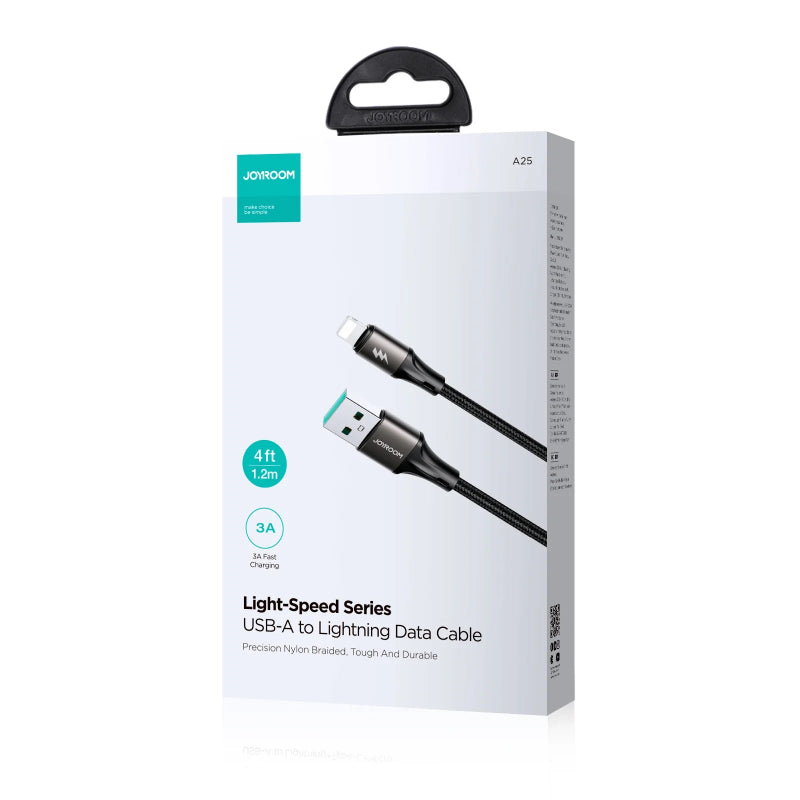 Sa25-al3 3A Data Cable (Lightning) 1. 2m - Black