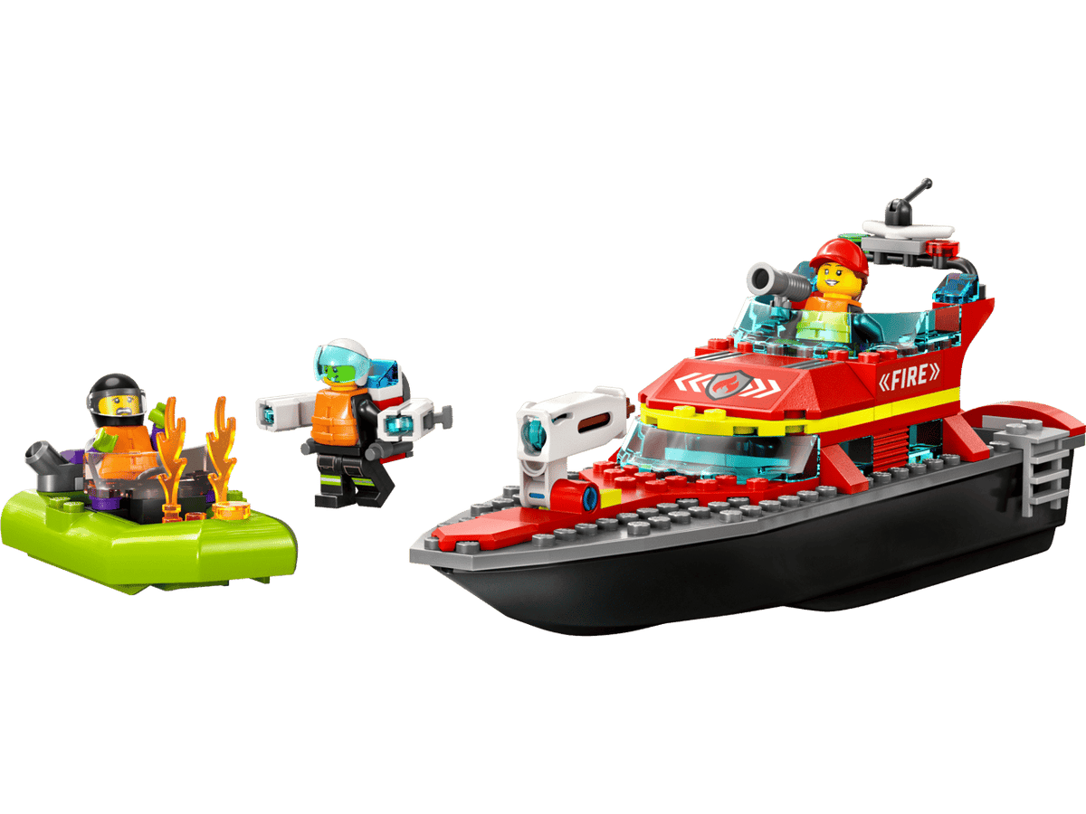Fire Rescue Boat- 144 Pcs
