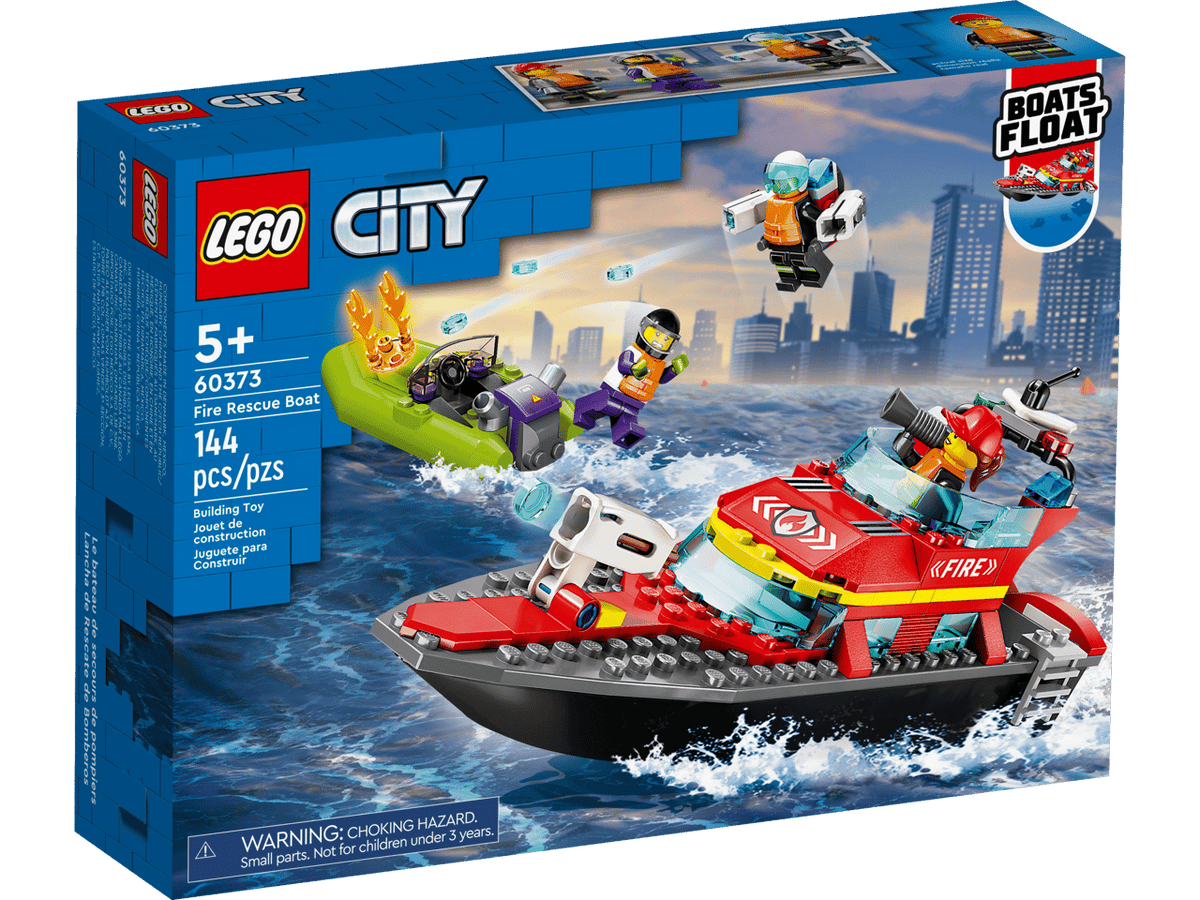Fire Rescue Boat- 144 Pcs