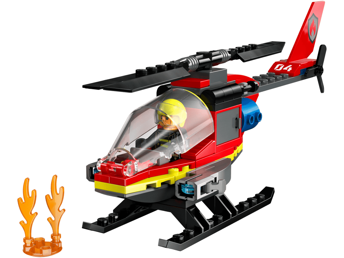 Fire Rescue Helicopter- 85 Pcs