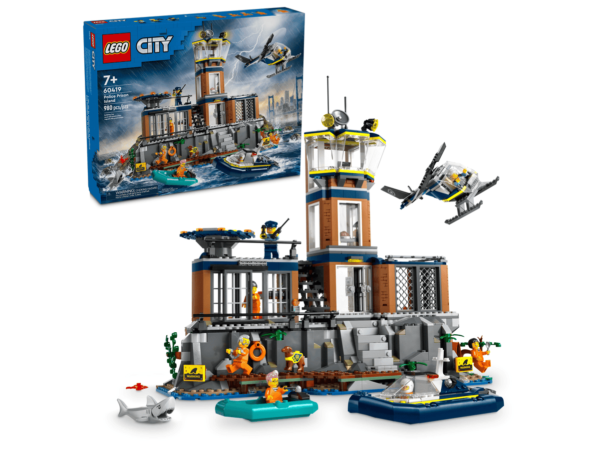 LEGO City Piece Police Prison Island – 980 Pieces (60419)