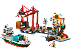 Seaside Harbor with Cargo Ship- 1226 Pcs
