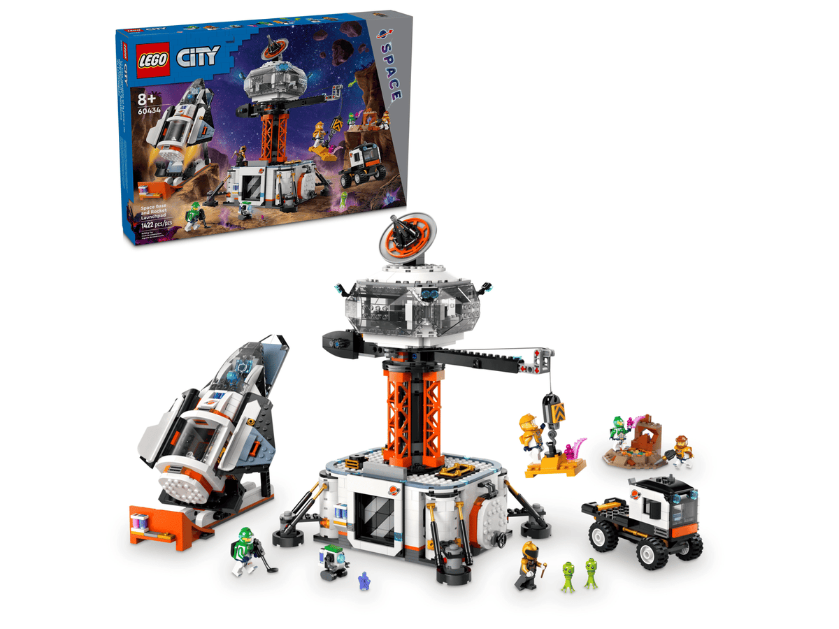 Space Base and Rocket Launchpad- 1422 Pcs
