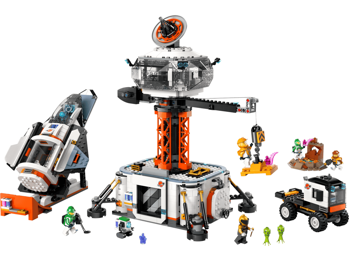 Space Base and Rocket Launchpad- 1422 Pcs