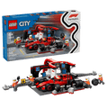 F1 Pit Stop & Pit Crew with Ferrari Car- 322 Pcs