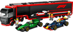 F1 Truck with RB20 & AMR24 F1 Cars- 1086 Pcs