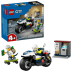Police Motorcycle Chase- 65 Pcs