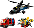 Helicopter, Fire Truck & Submarine Remix- 874 Pcs