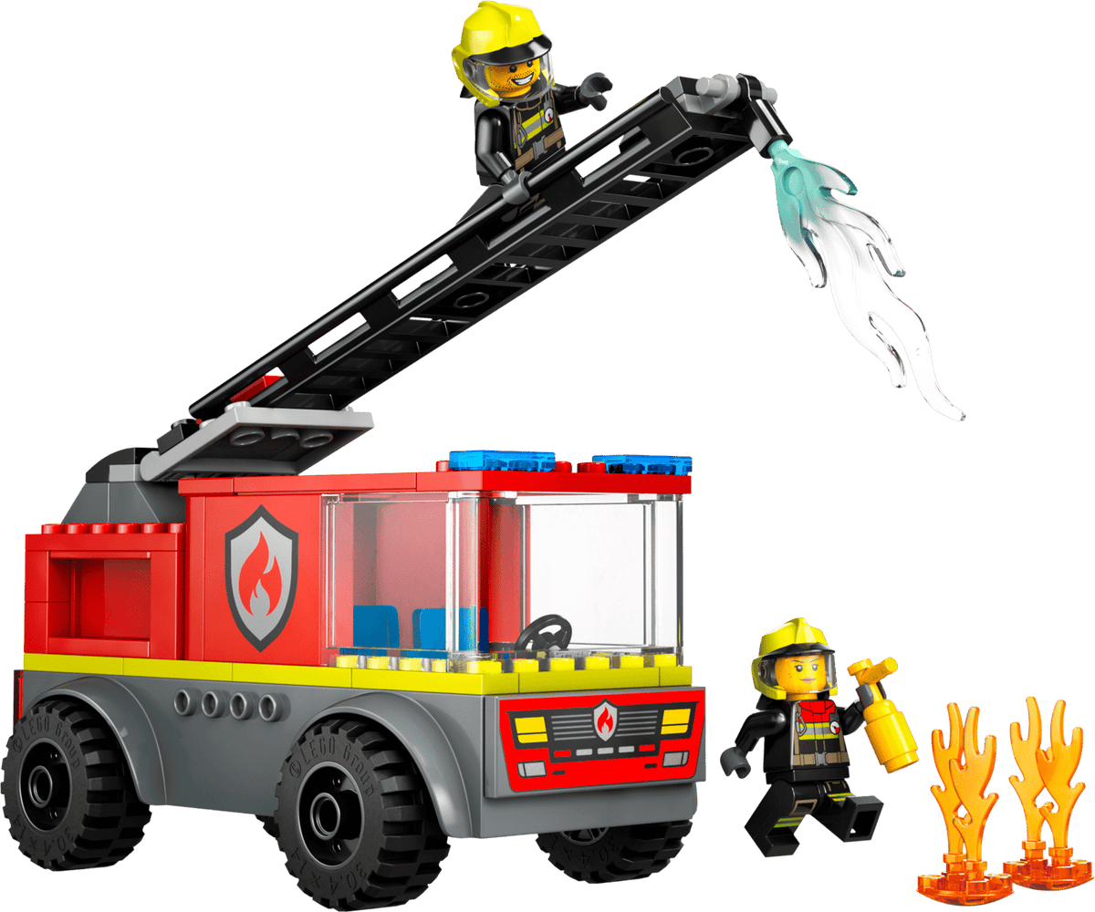 Fire Ladder Truck- 82 Pcs
