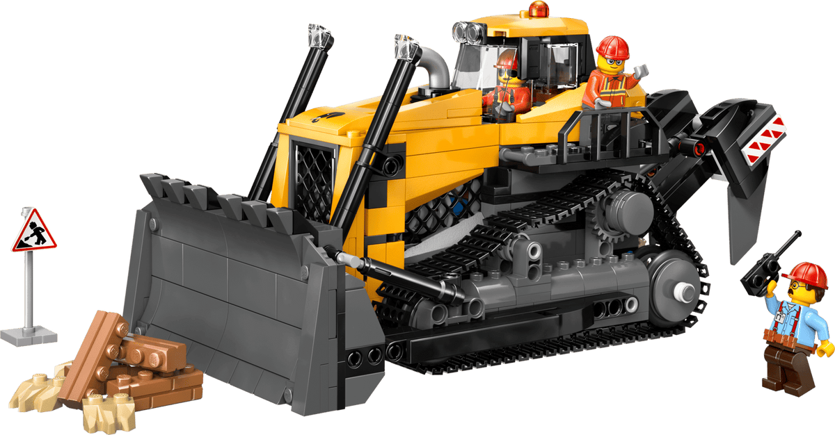 Yellow Bulldozer- 682 Pcs