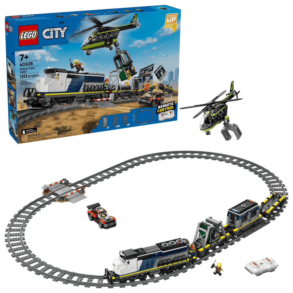 Police Train Heist- 1313 Pcs