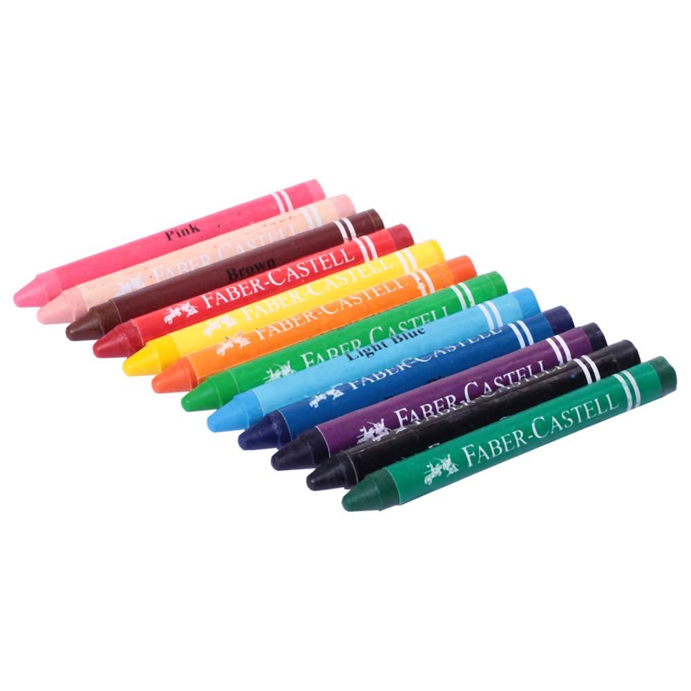 Faber - Castell 75Mm Wax Crayons (Pack of 12)